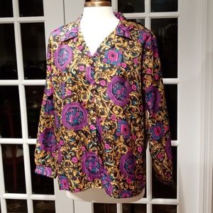 Vintage💜 70's Copy Cats "feel like silk" Blouse